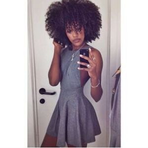 VTG American Apparel Gray Y2k Skater Mini Fit Flare Indie Sleaze Grunge Dress S